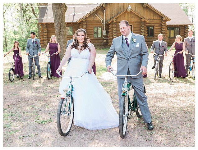 Wisconsin Rapids wedding bride and groom
