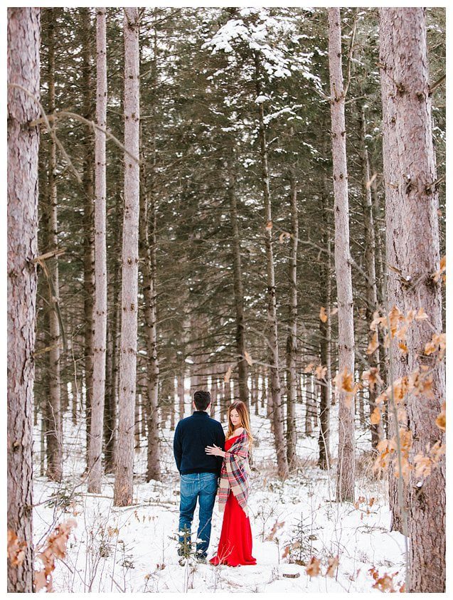 Red Dress Wisconsin Engagement Photographer_5307