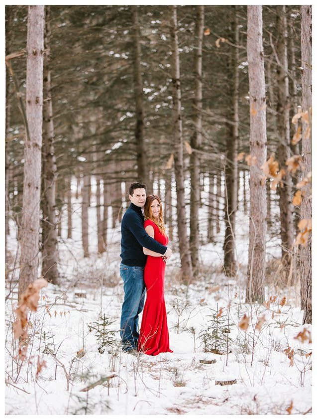 Red Dress Wisconsin Engagement Photographer_5328