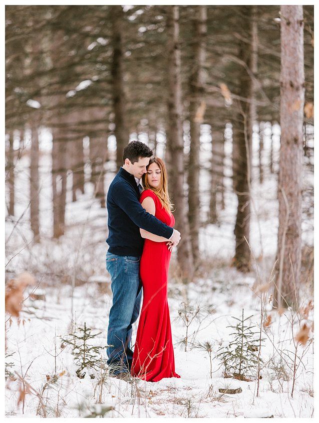 Red Dress Wisconsin Engagement Photographer_5329