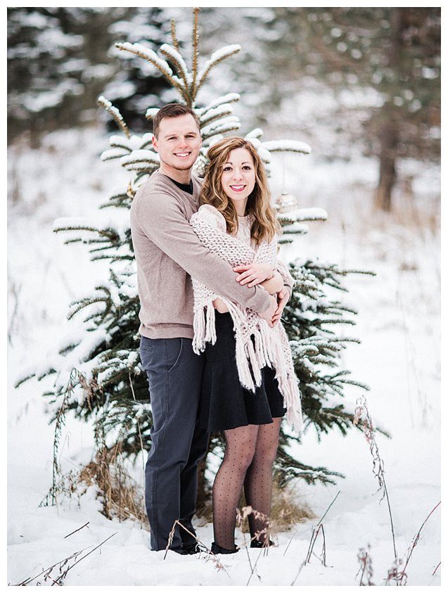 Winter Wisconsin Engagement Photography_9166
