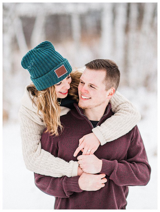 Winter Wisconsin Engagement Photography_9174