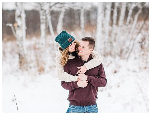 Winter Wisconsin Engagement Photography_9175
