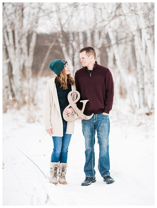 Winter Wisconsin Engagement Photography_9177