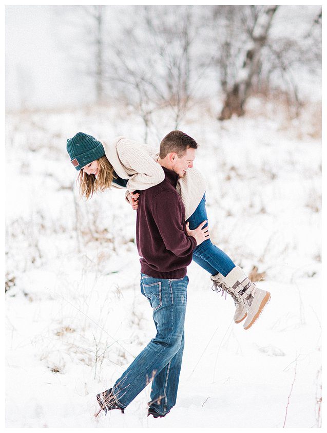 Winter Wisconsin Engagement Photography_9184