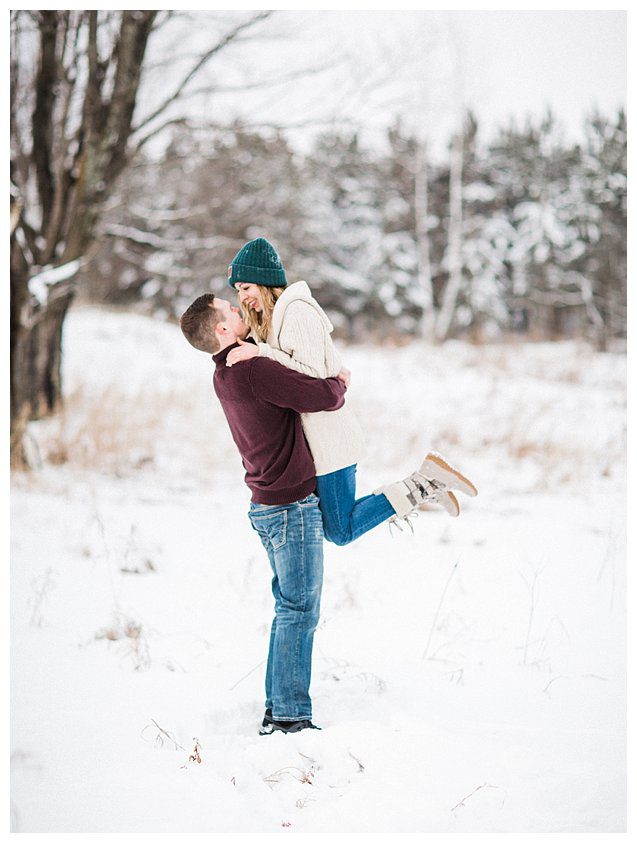 Winter Wisconsin Engagement Photography_9185