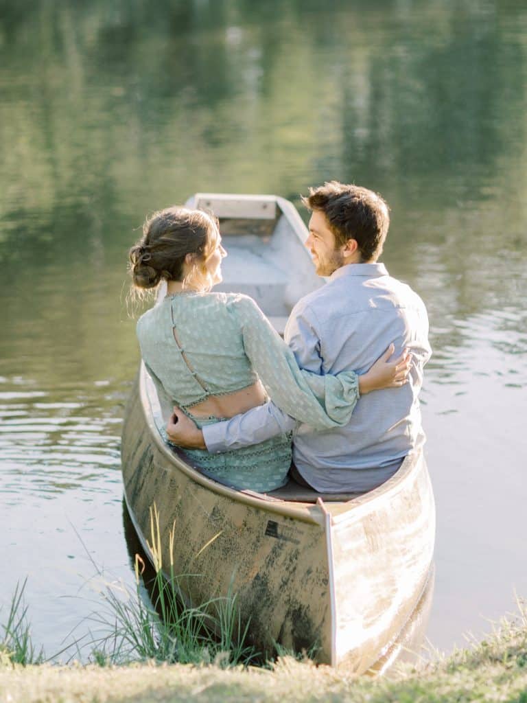Row Boat Engagement Photos